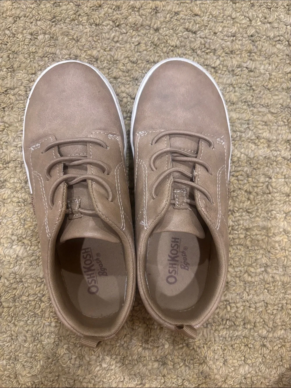 OshKosh B'gosh Kids' Brown Putney Oxford Slip On Sneakers Size 13 Boys
